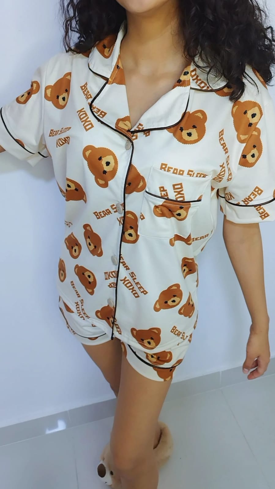 Pijama camisera osito XOXO