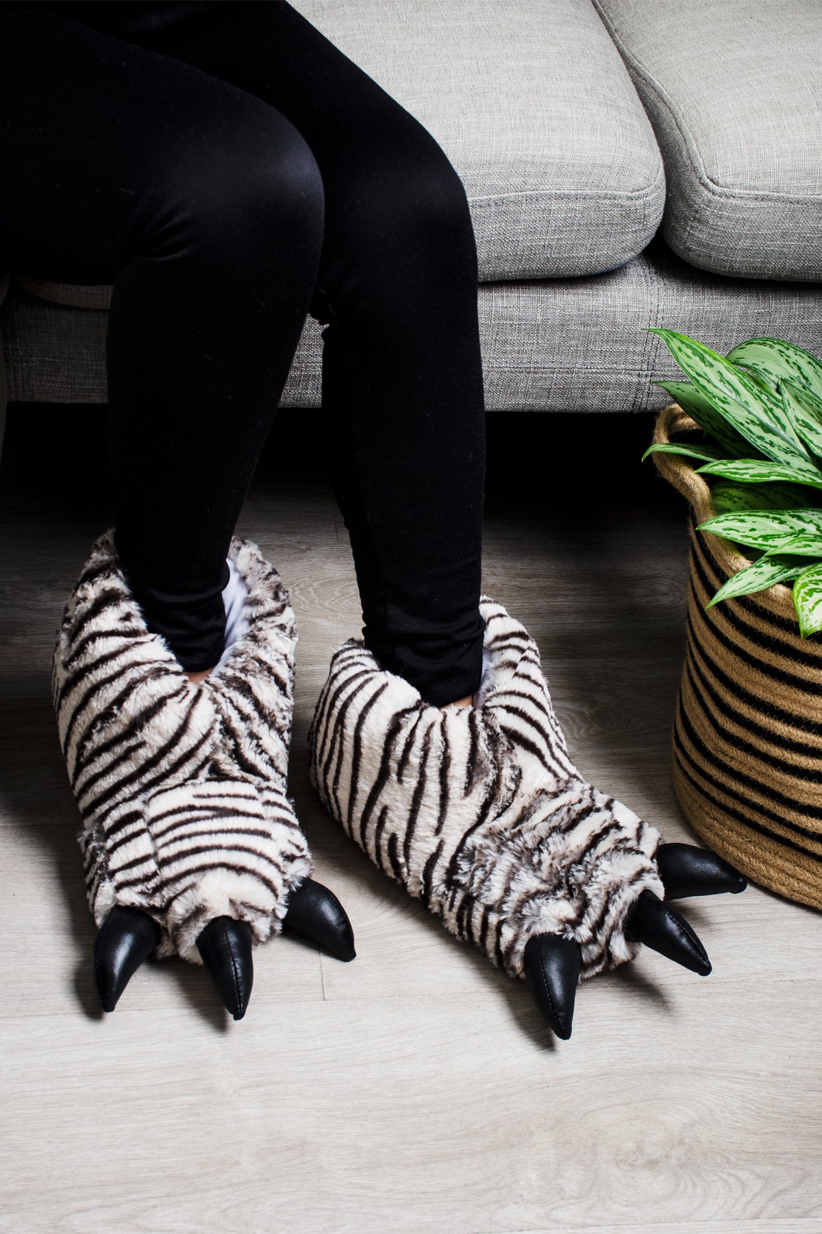 Pantufla Garra Zebra 🦓✧˚